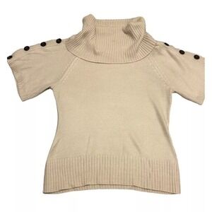 Light pink Y2K boho Lagen cowl neck balletcore short sleeve‎ Sweater preppy